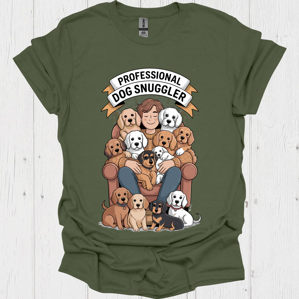 Professional Dog Snuggler - Heather Military Green