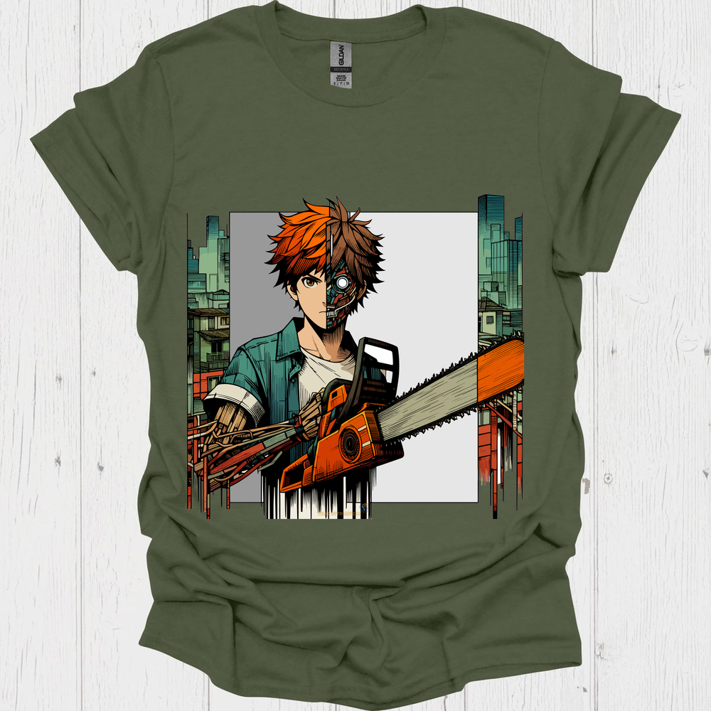 Streetpunk Anime V1 - Heather Military Green