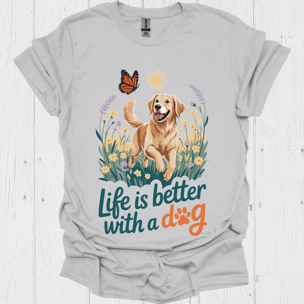 Life Better With A Dog V2b - Ice Grey
