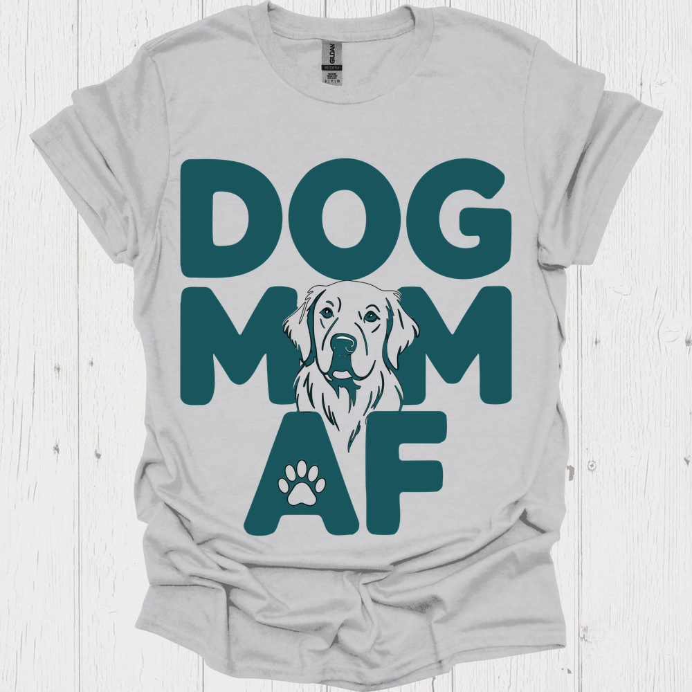 Dog Mom Af B - Ice Grey