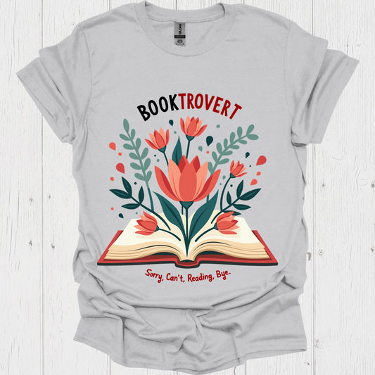Booktrovert Bloom From Pages V2b - Ice Grey