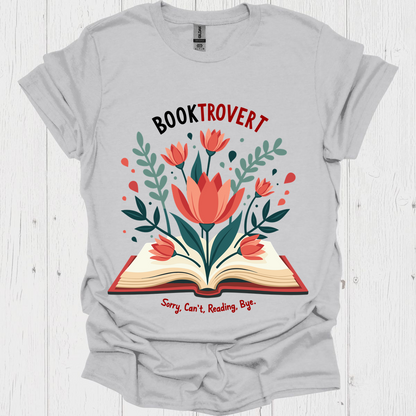 Booktrovert Bloom From Pages V2b - Ice Grey