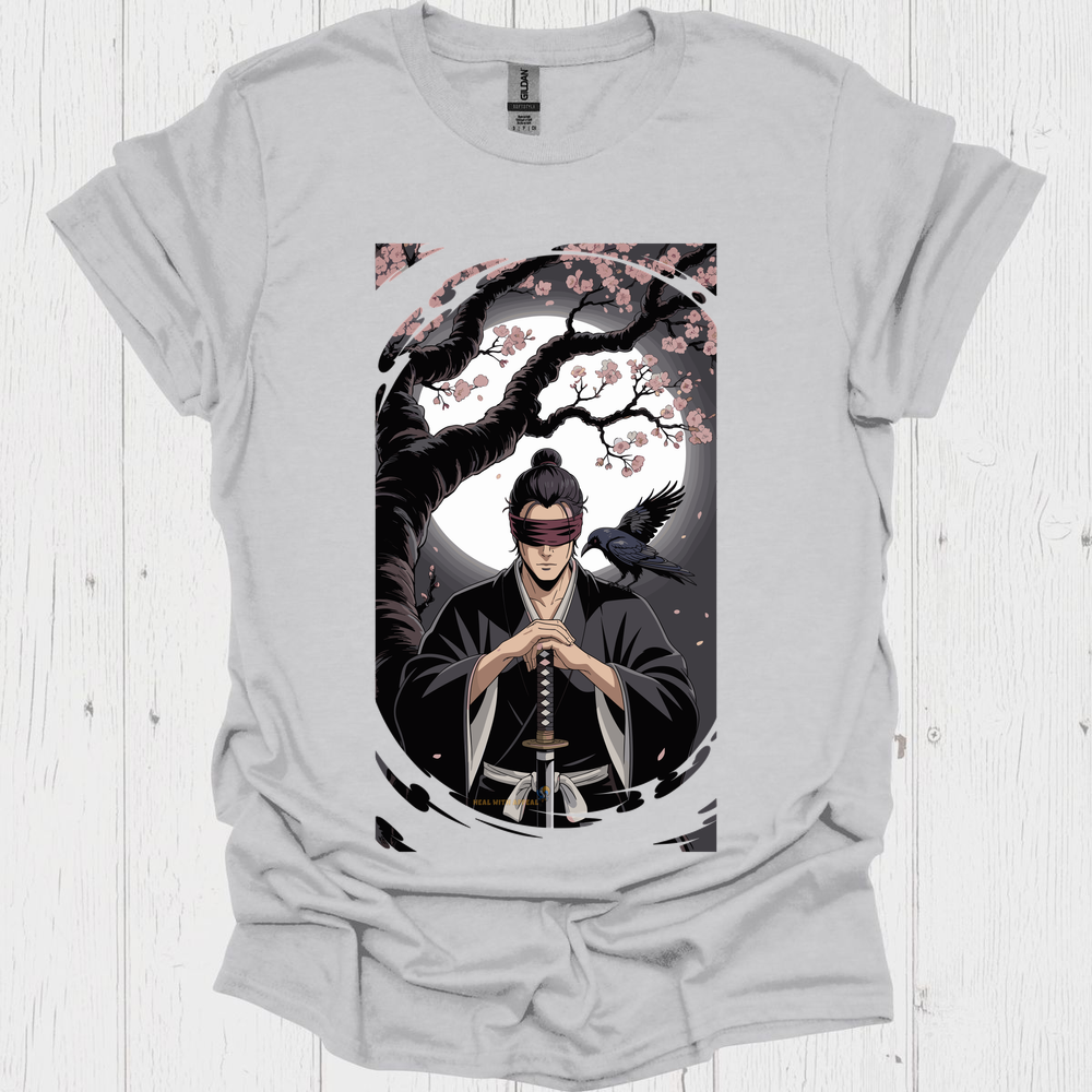 Anime Warrior T Shirt V6 - Ice Grey