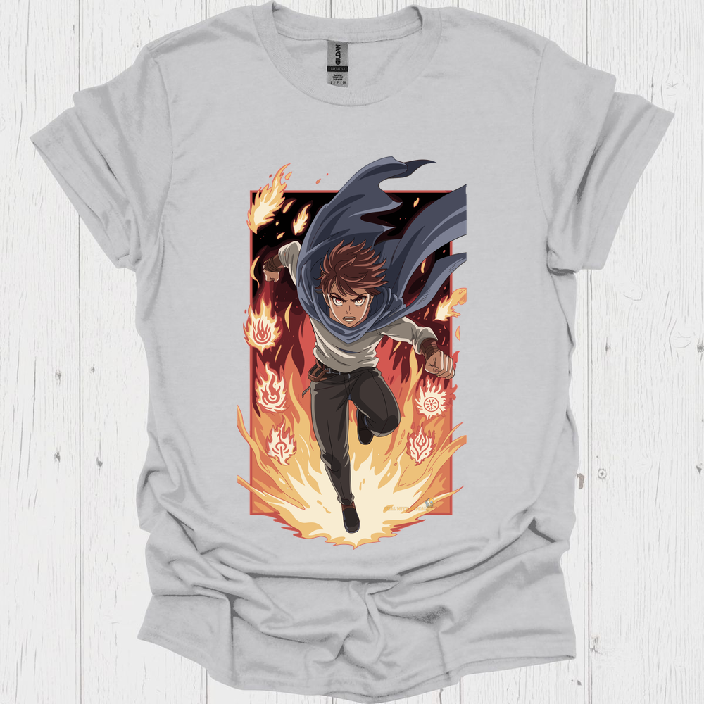 Punk Anime Unisex T Shirt V1 - Ice Grey