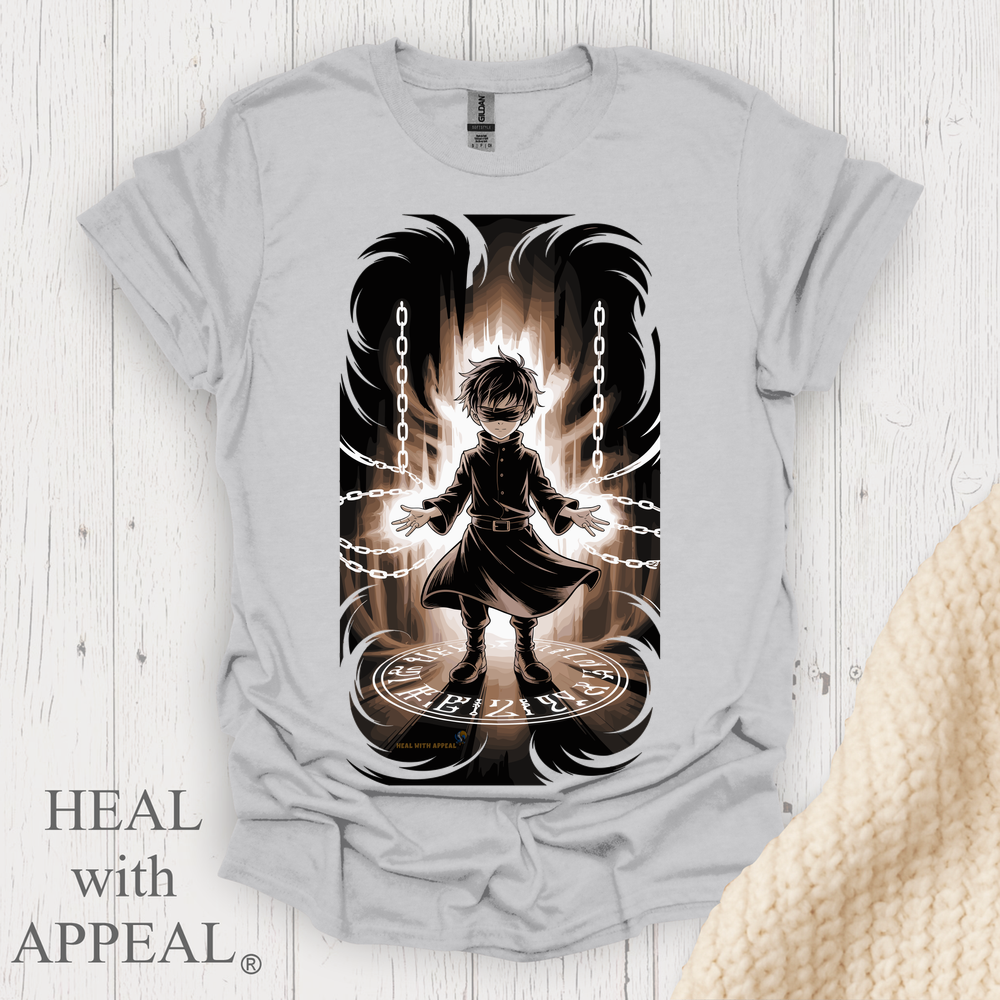 Punk Anime Unisex T Shirt V8 - Ice Grey