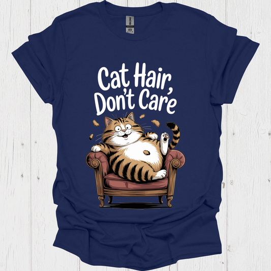 Cat Hair Dont Care V2b - Navy