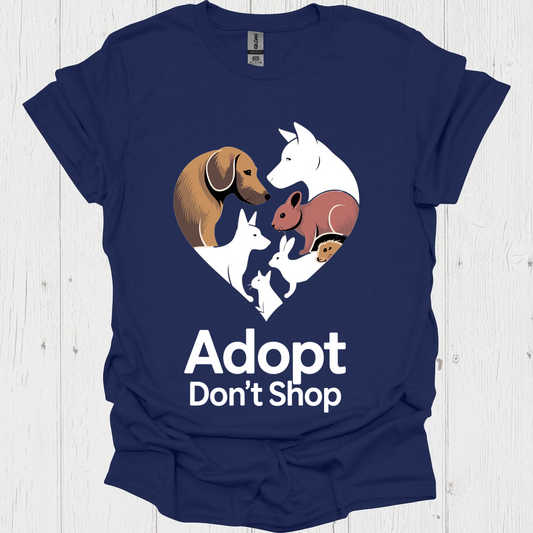 Adopt Dont Shop V2b - Navy