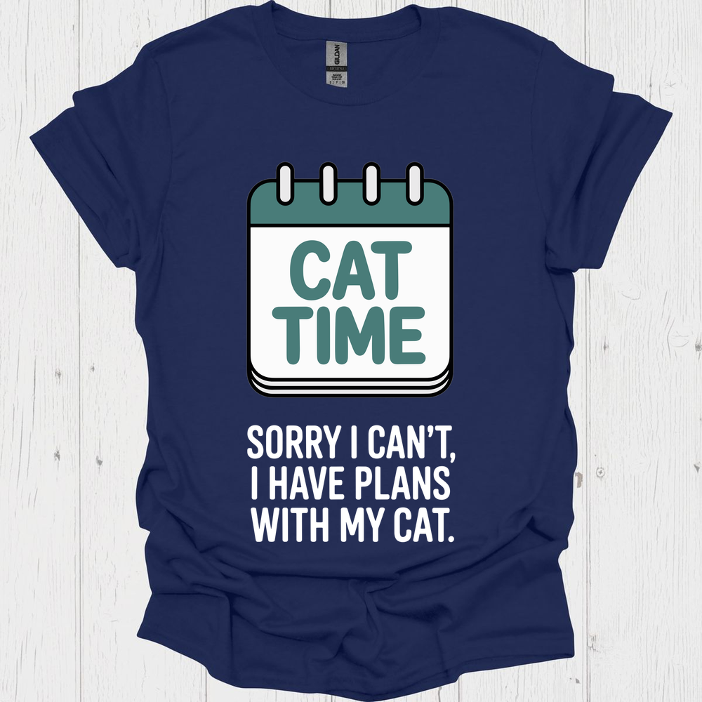 Cat Time Have Plans B - Navy