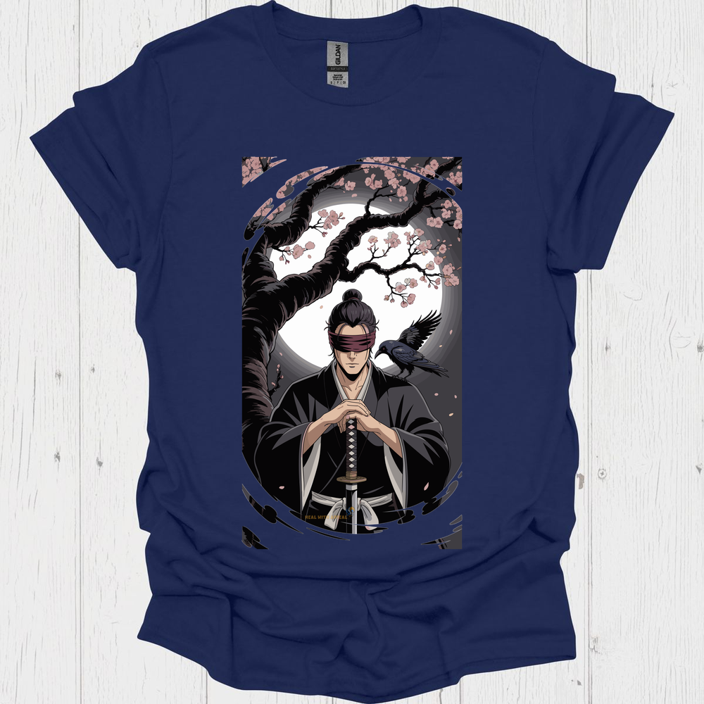 Anime Warrior T Shirt V6 - Navy