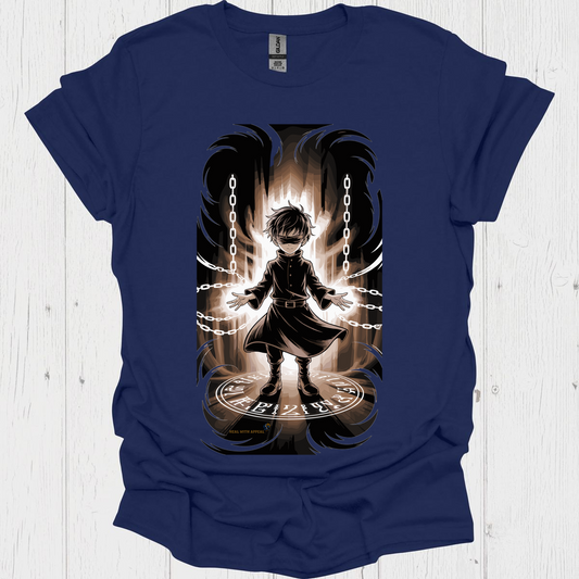 Punk Anime Unisex T Shirt V8 - Navy