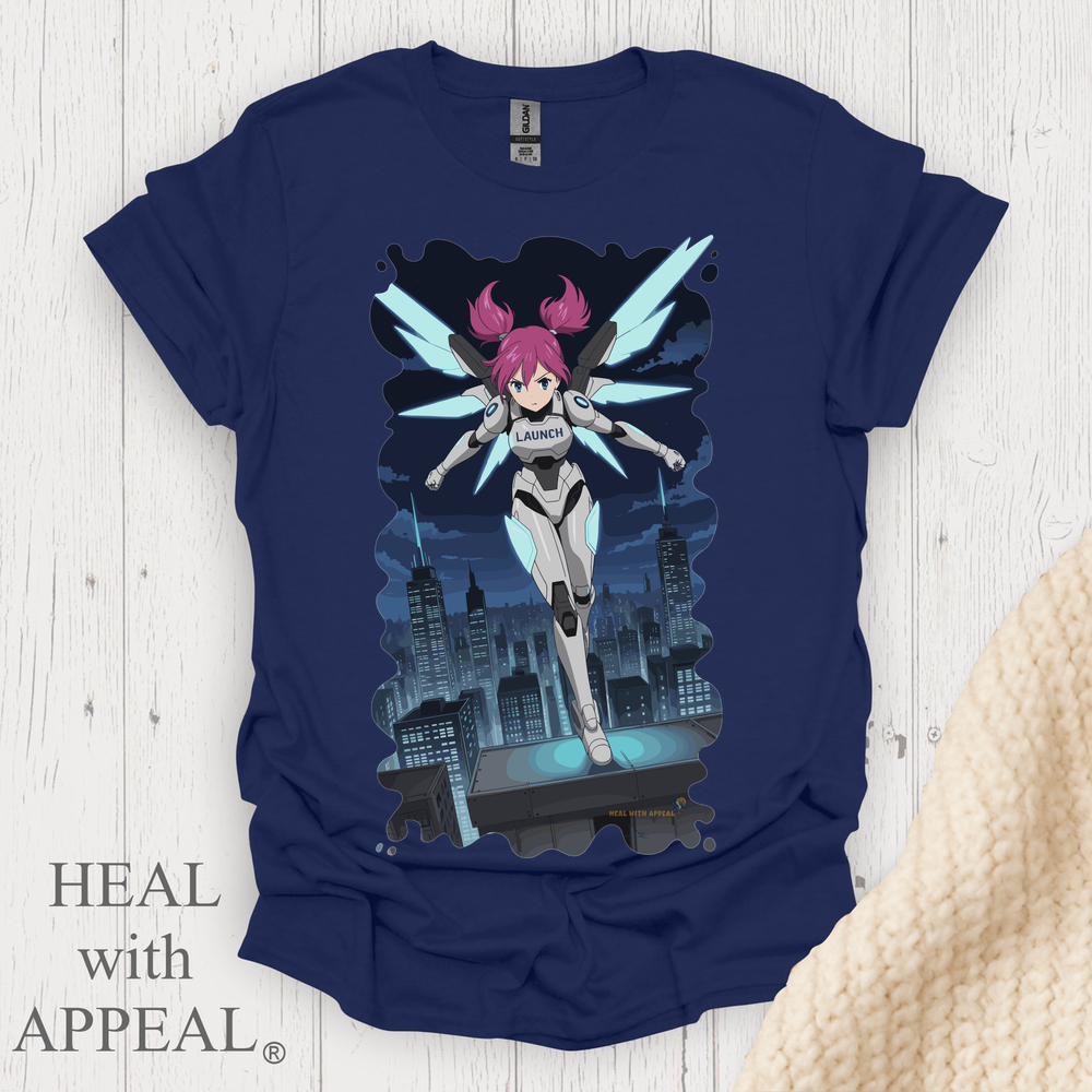 Punk Anime Unisex T Shirt V6 - Navy
