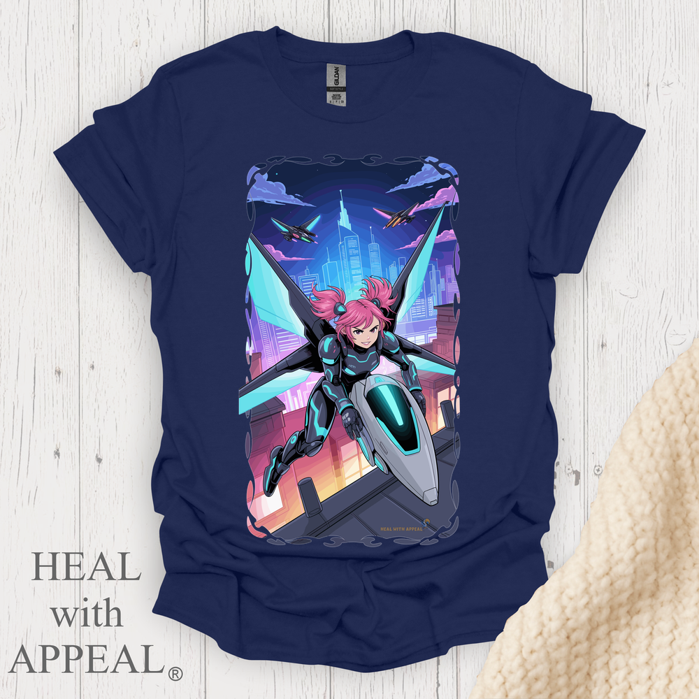 Punk Anime Unisex T Shirt V7 - Navy