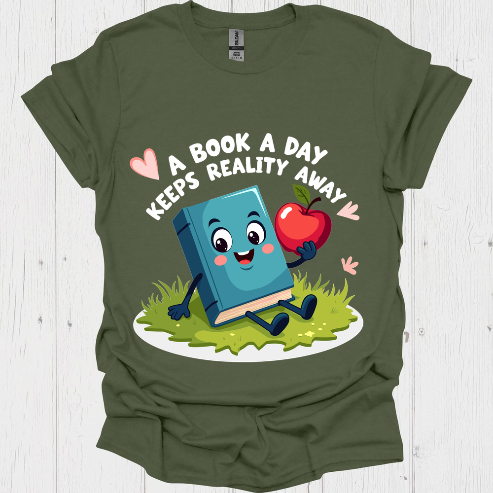 A Book A Day V1b Book Lover T-Shirt