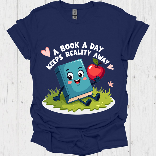 A Book A Day V1b Book Lover T-Shirt