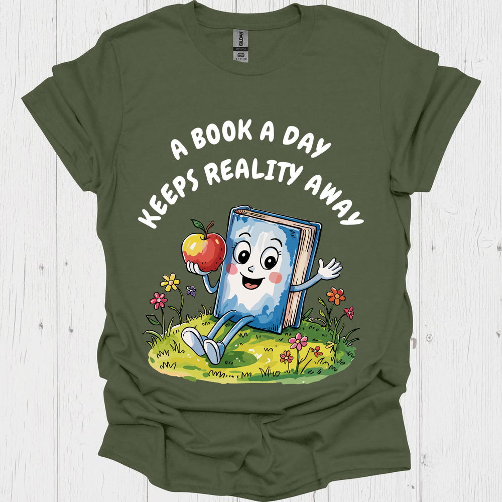 A Book A Day V2b Book Lover T-Shirt