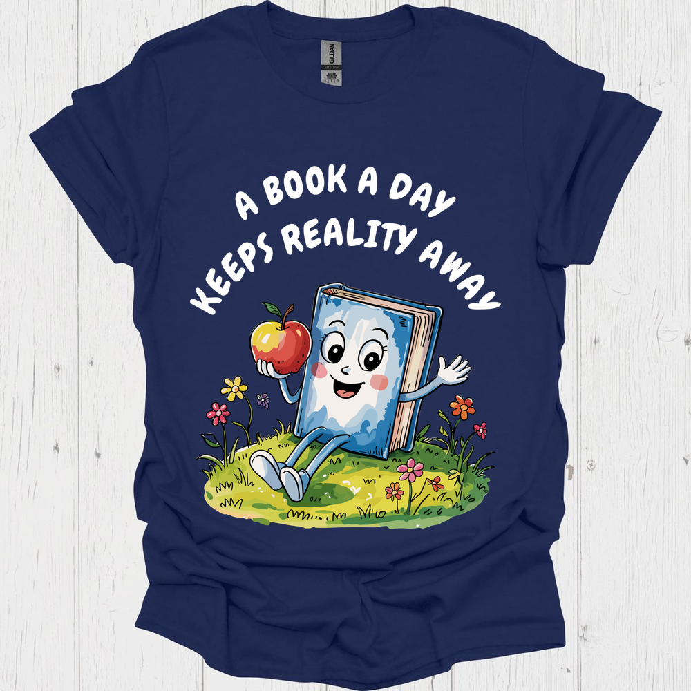 A Book A Day V2b Book Lover T-Shirt