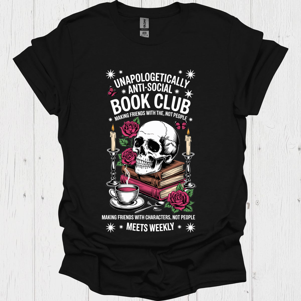 Anti Social Bookclub V1b Book Lover T-Shirt