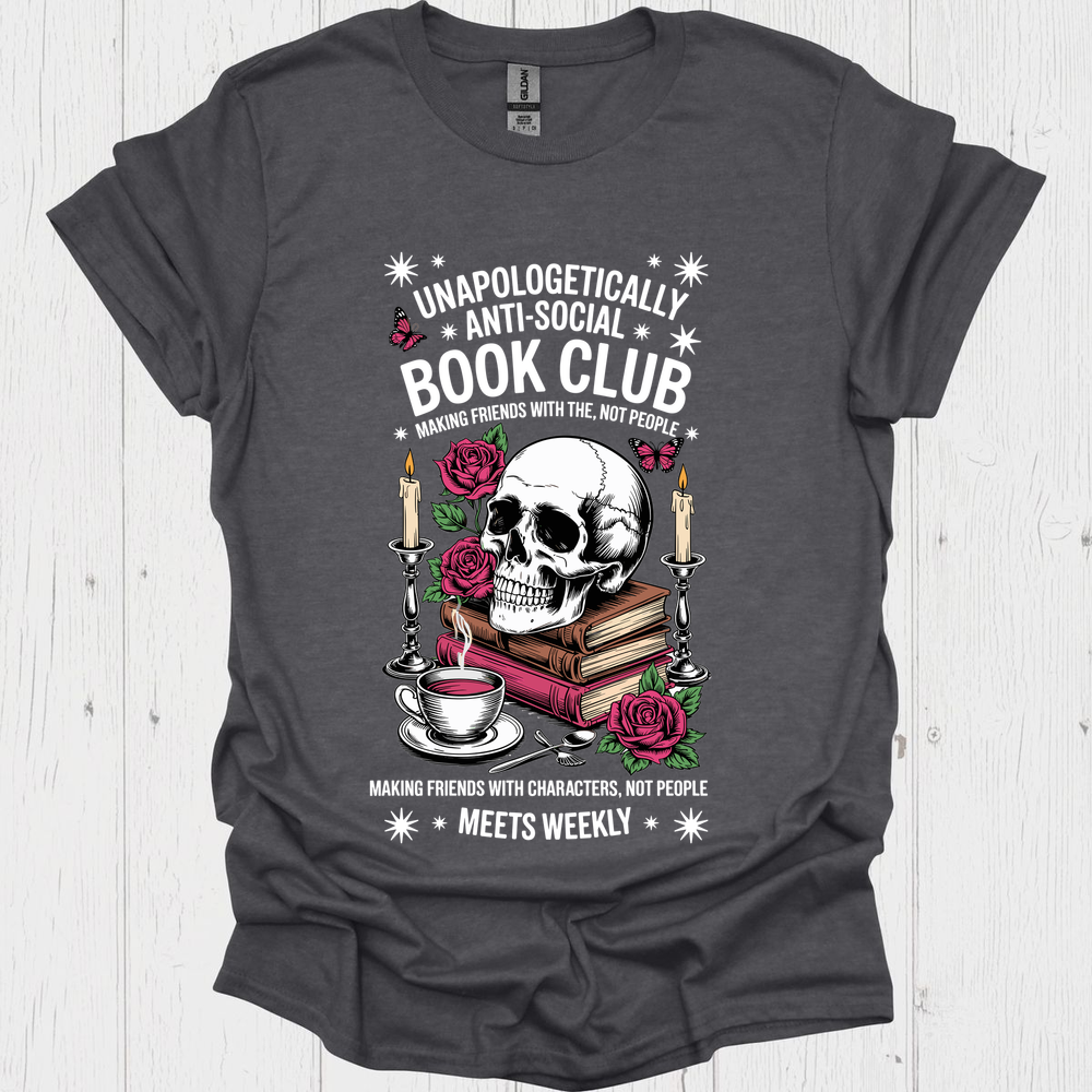 Anti Social Bookclub V1b Book Lover T-Shirt