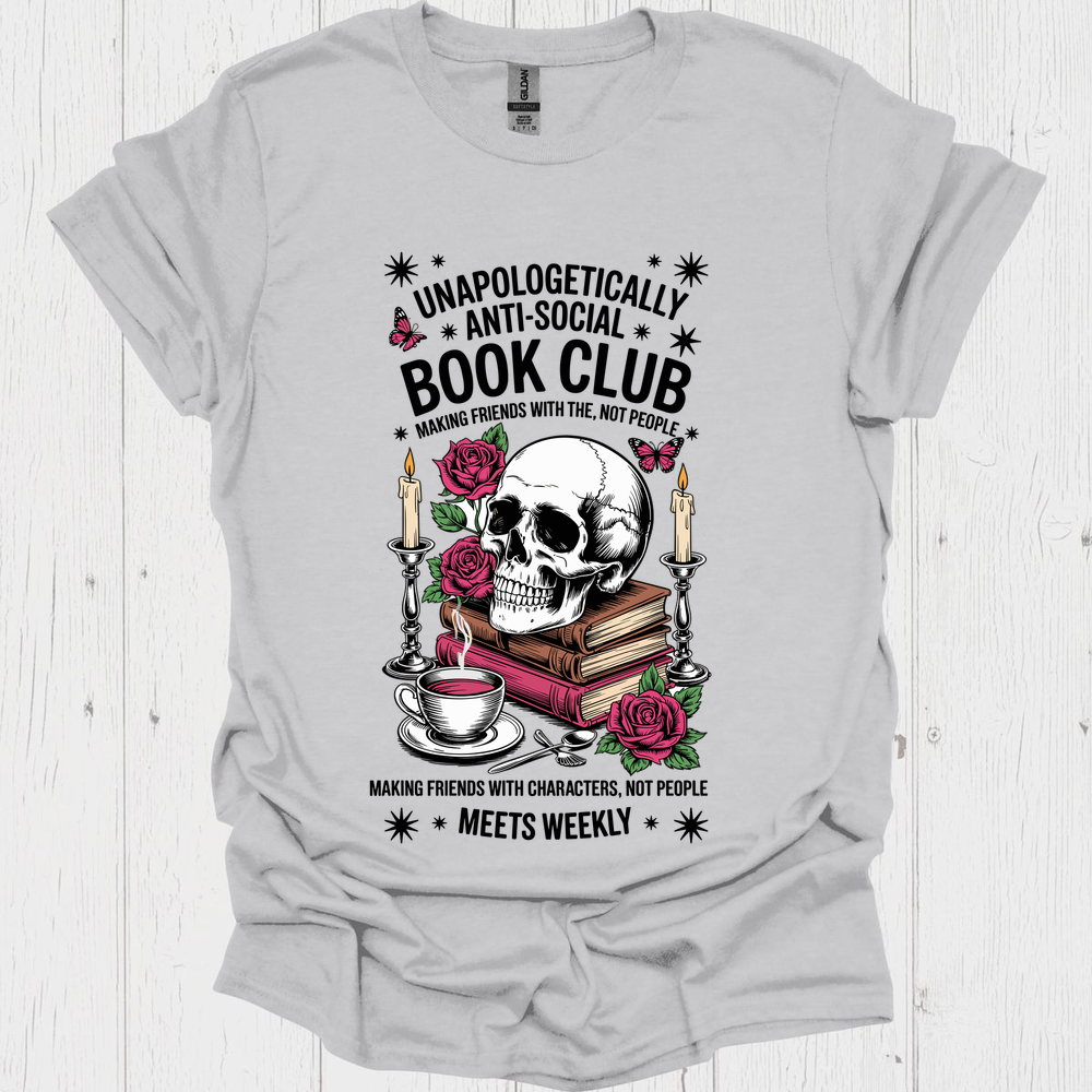 Anti Social Bookclub V1b Book Lover T-Shirt