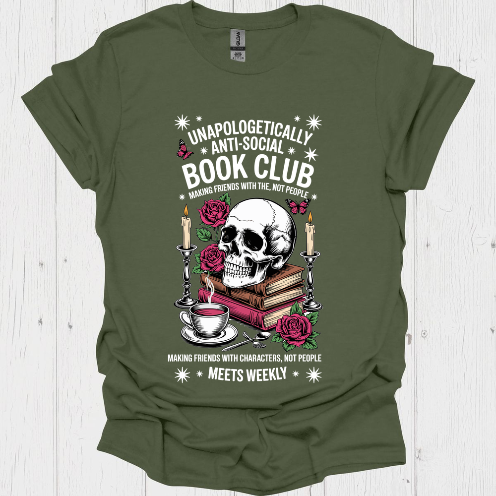 Anti Social Bookclub V1b Book Lover T-Shirt