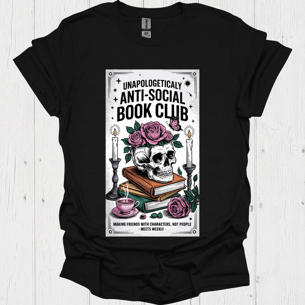 Anti Social Bookclub V2 Book Lover T-Shirt