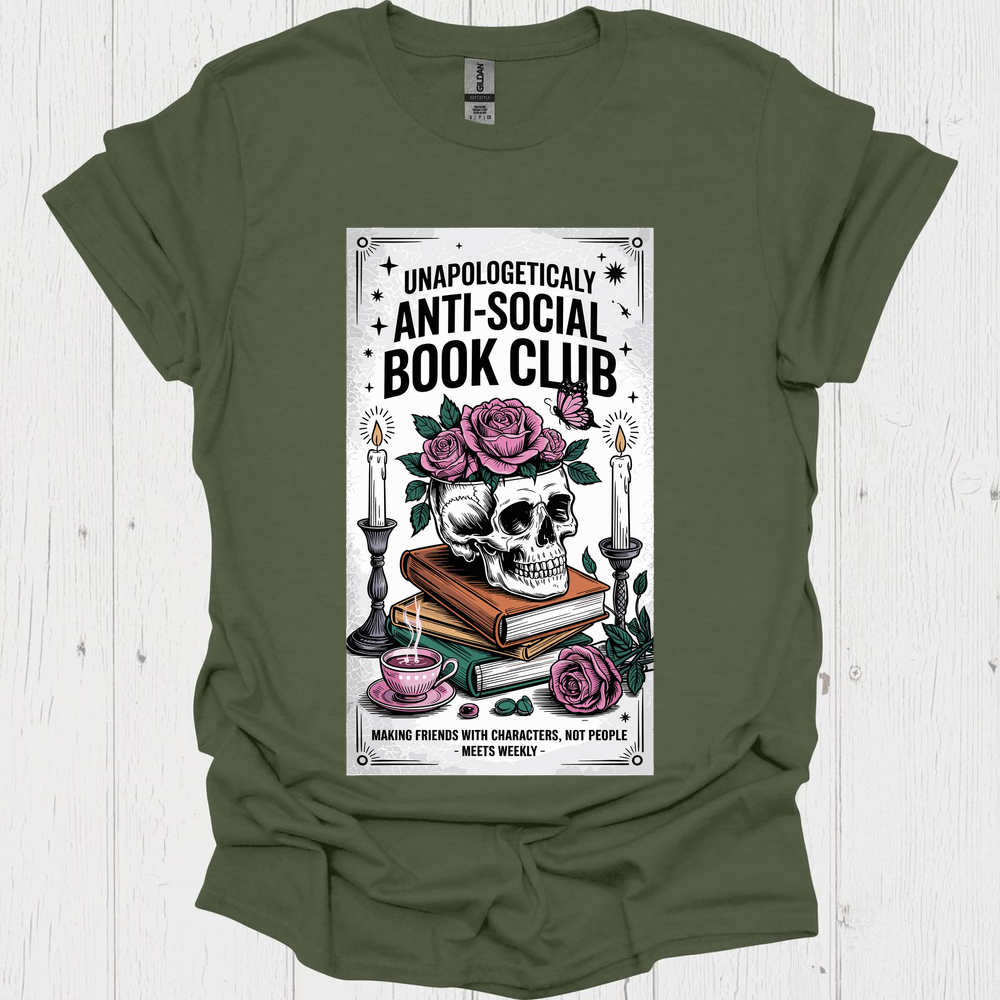 Anti Social Bookclub V2 Book Lover T-Shirt