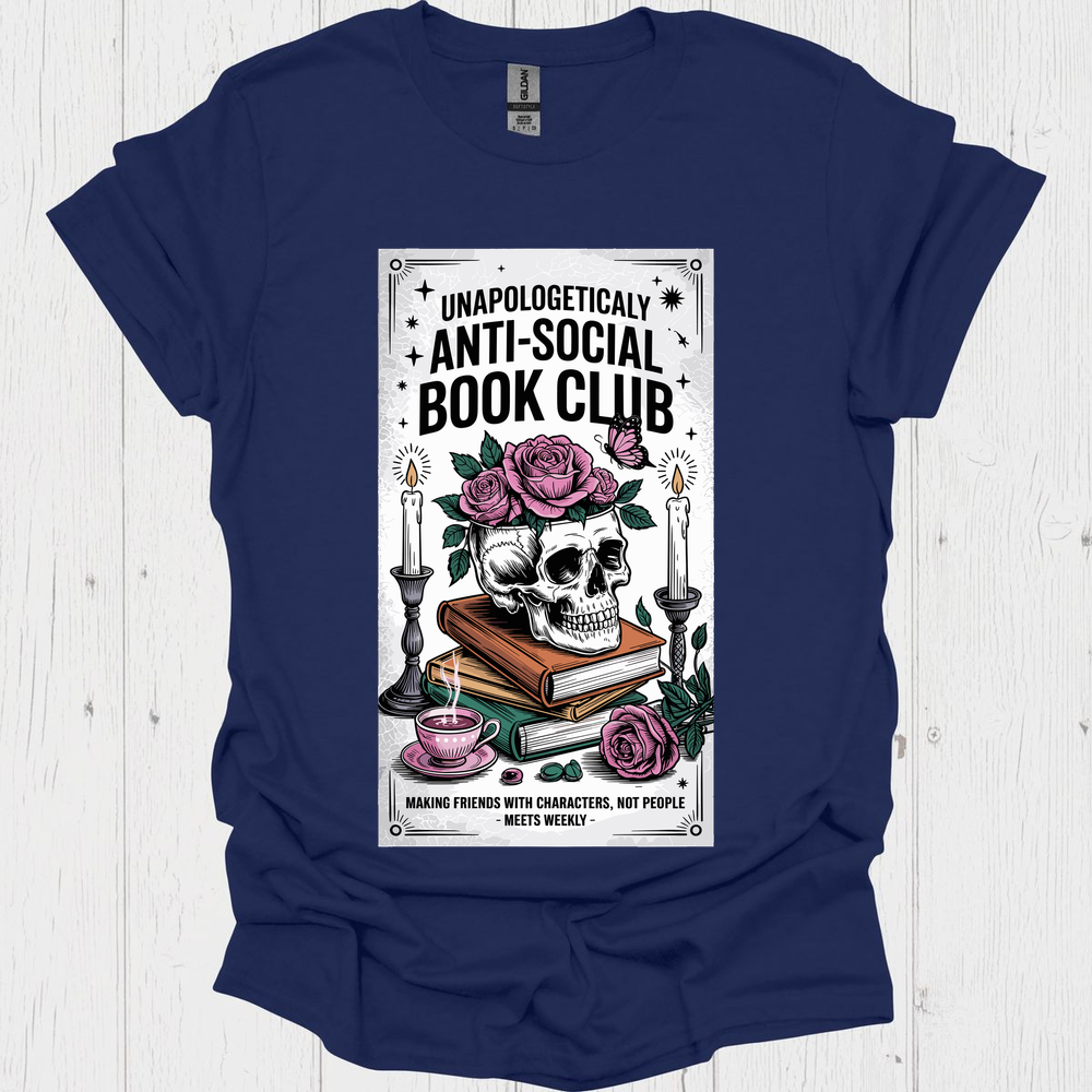 Anti Social Bookclub V2 Book Lover T-Shirt