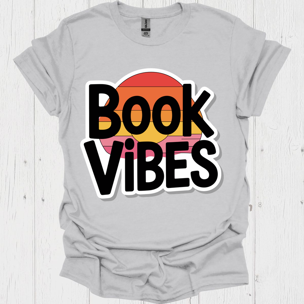 Book Vibes V1, Classic Vintage Book T-Shirt