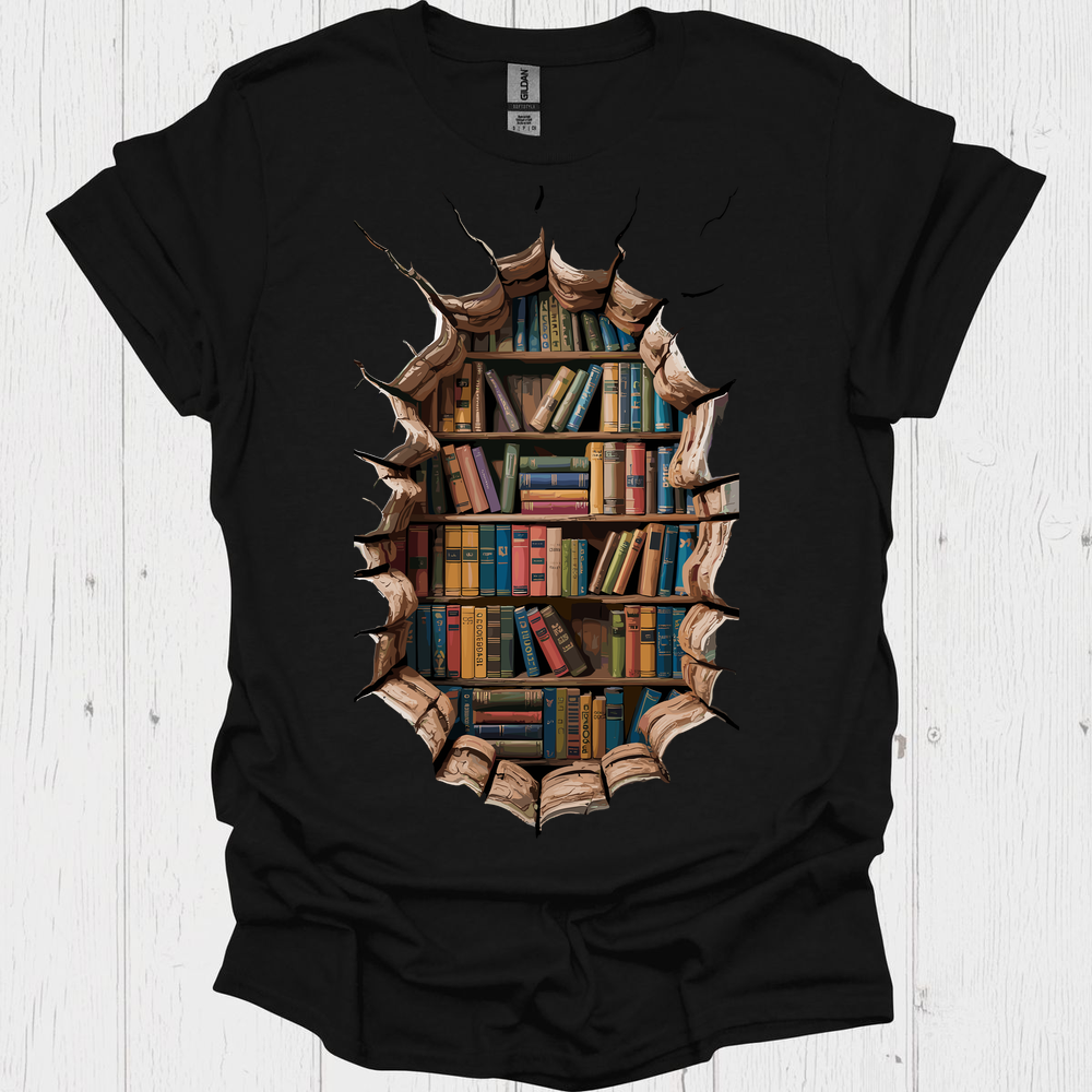 Books Break Through V1, Classic Vintage Book T-Shirt