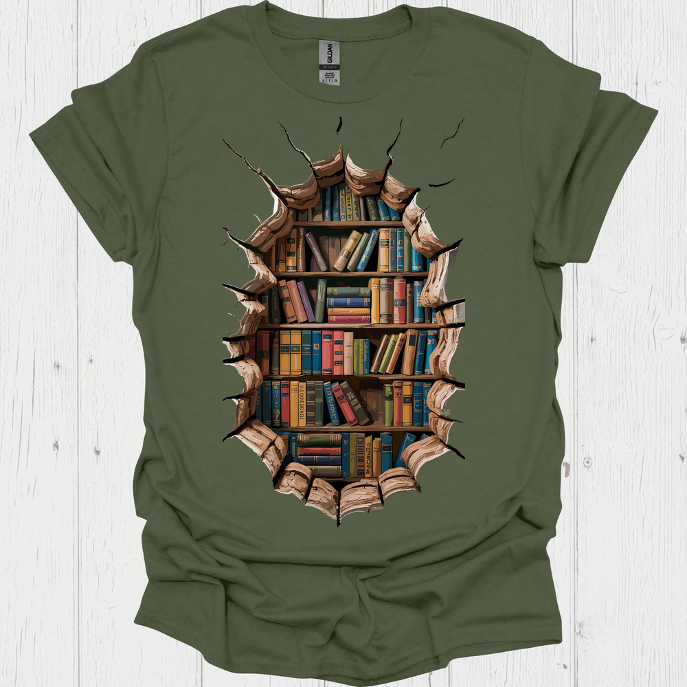Books Break Through V1, Classic Vintage Book T-Shirt
