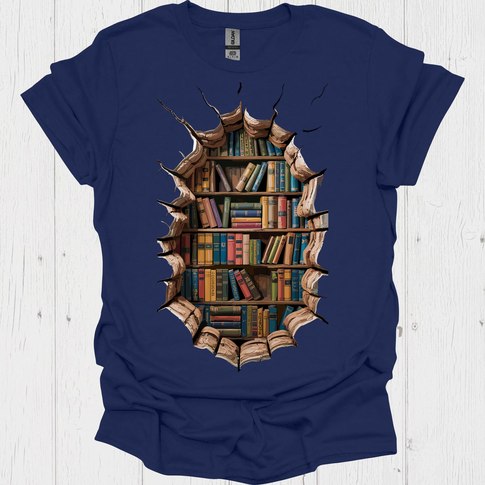 Books Break Through V1, Classic Vintage Book T-Shirt