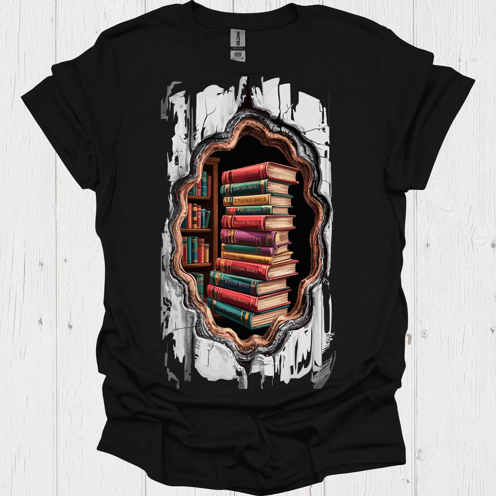 Books Break Through V3, Classic Vintage Book T-Shirt