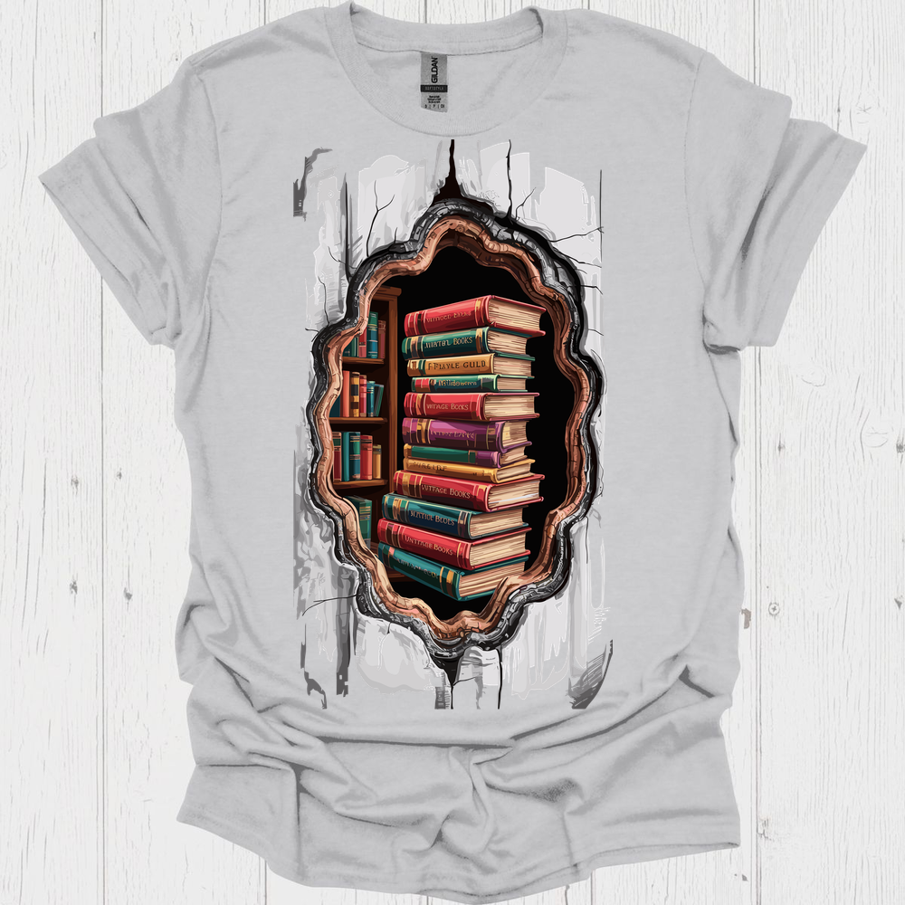 Books Break Through V3, Classic Vintage Book T-Shirt