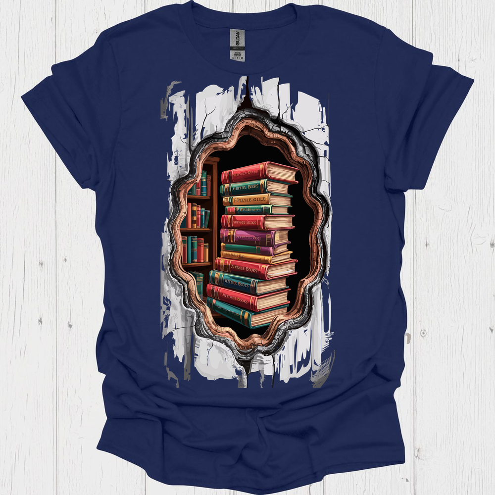 Books Break Through V3, Classic Vintage Book T-Shirt