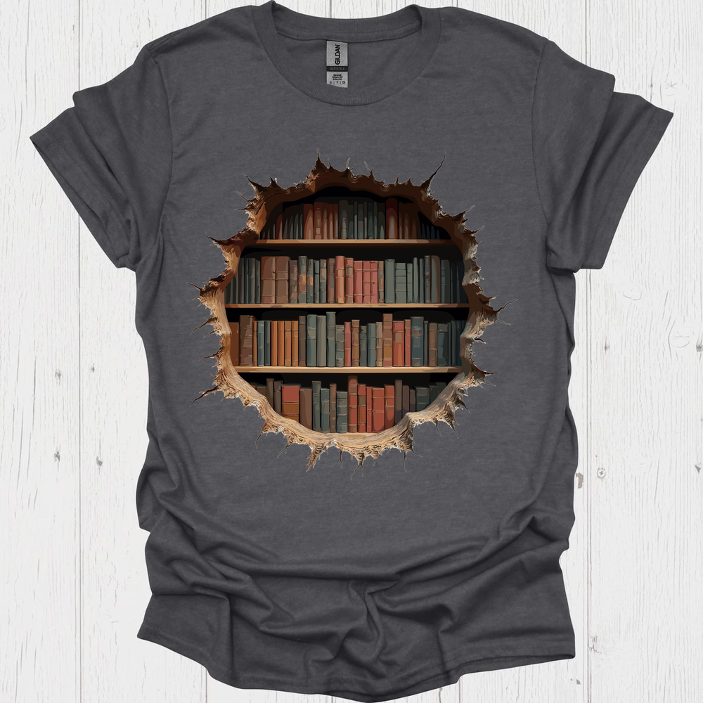 Books Break Through V4, Classic Vintage Book T-Shirt