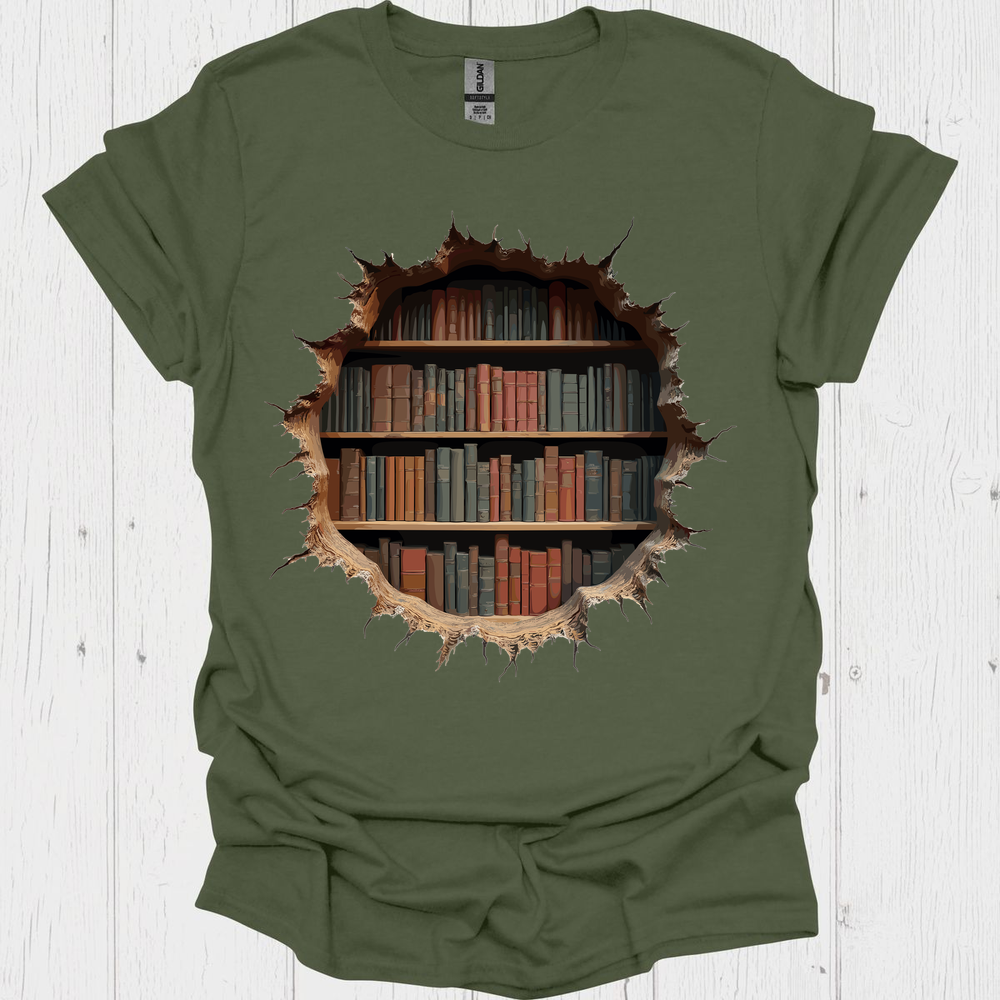Books Break Through V4, Classic Vintage Book T-Shirt