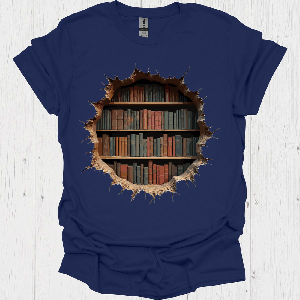 Books Break Through V4, Classic Vintage Book T-Shirt