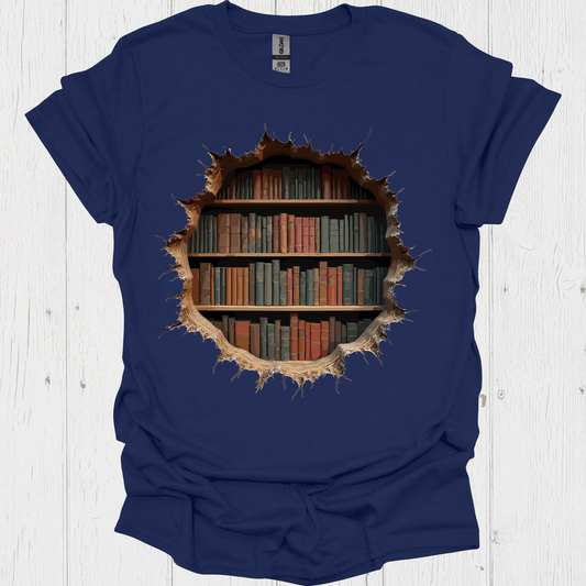 Books Break Through V4, Classic Vintage Book T-Shirt