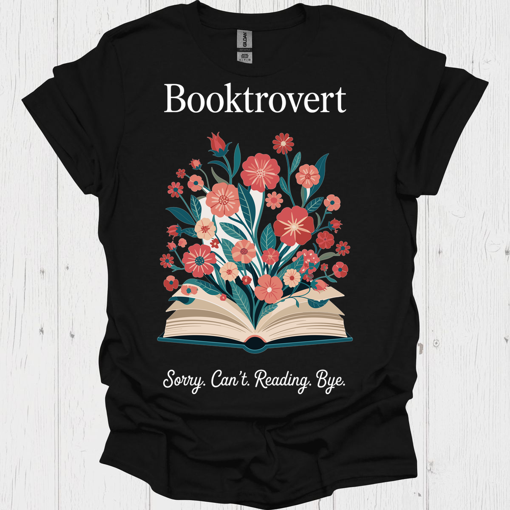 Booktrovert Bloom From Pages V1b Book Lover T-Shirt