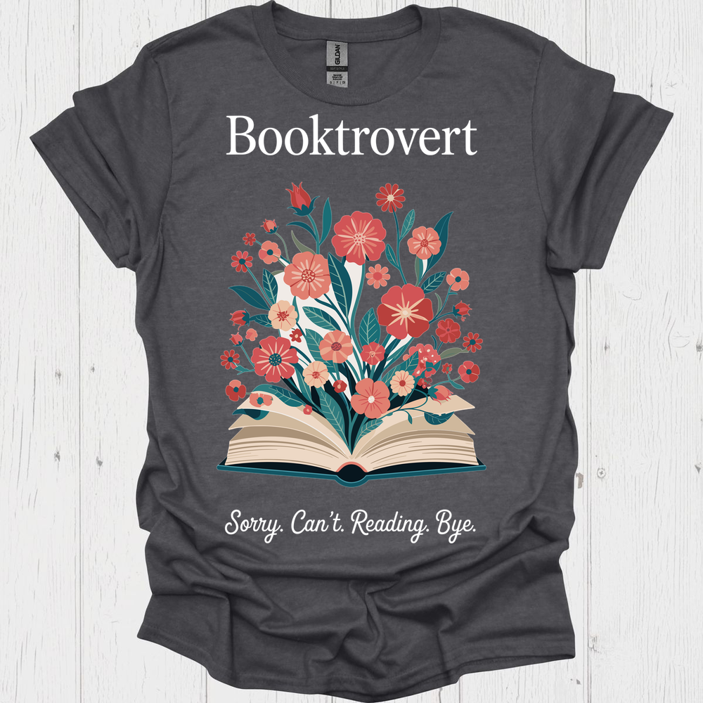 Booktrovert Bloom From Pages V1b Book Lover T-Shirt