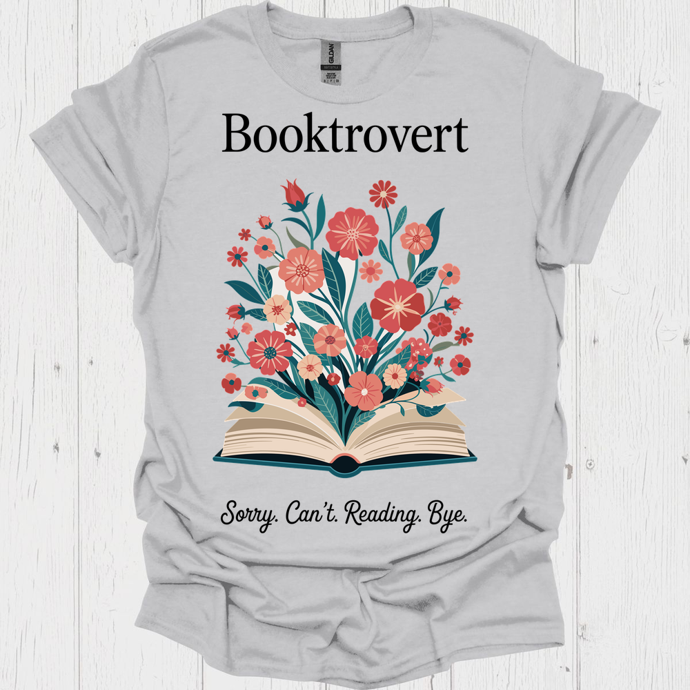Booktrovert Bloom From Pages V1b Book Lover T-Shirt