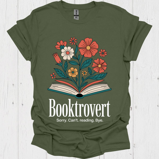 Booktrovert Bloom From Pages V3b Pet Lover T-Shirt Book Lover T-Shirt
