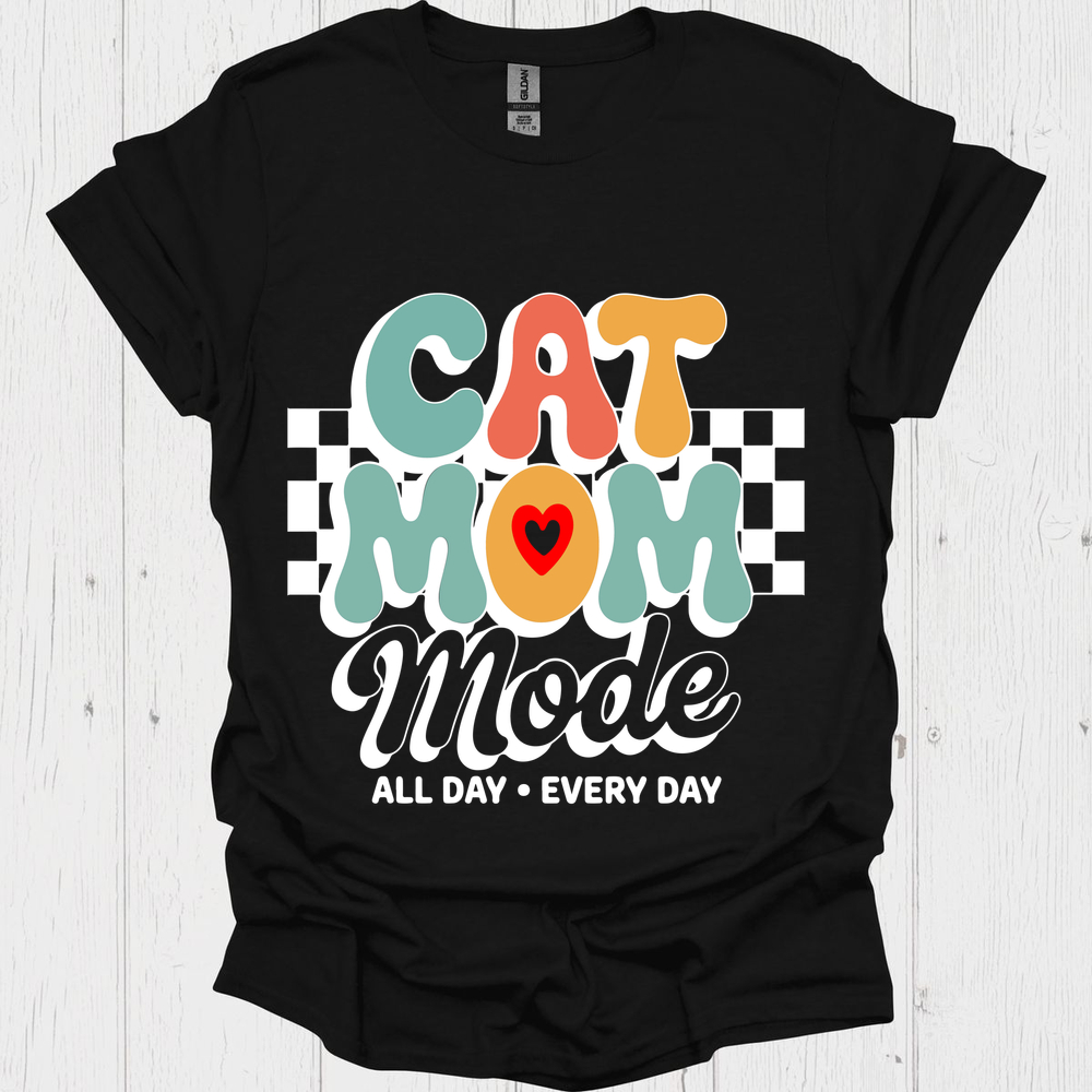 Cat Mom Mode Retro Cute Pet Lover Design