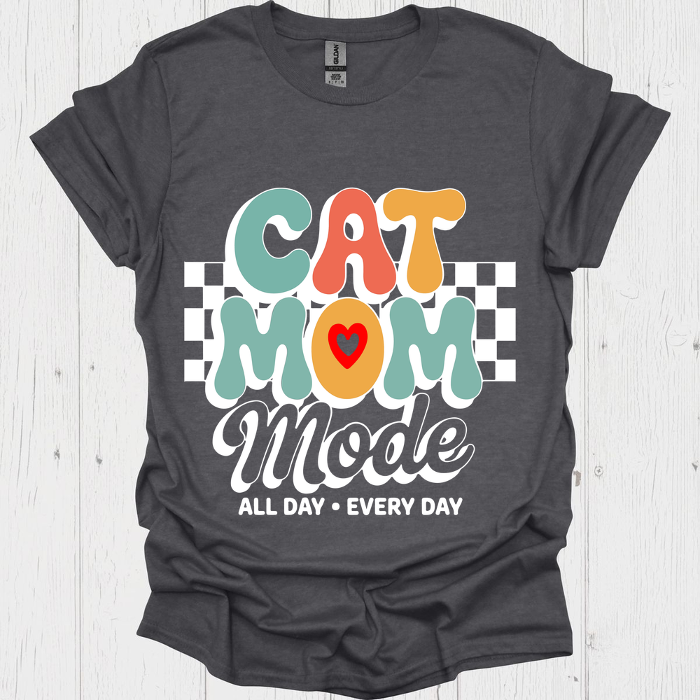 Cat Mom Mode Retro Cute Pet Lover Design