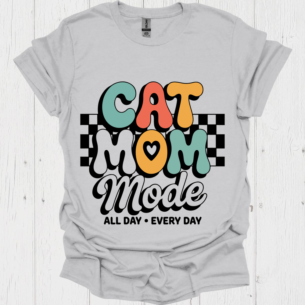 Cat Mom Mode Retro Cute Pet Lover Design