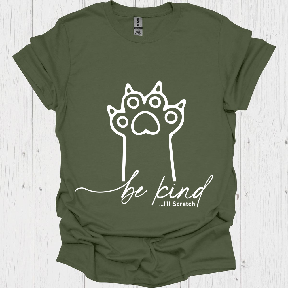 Funny Cat lover t-shirt, Cat Paw I Scratch V1, pet lover tee
