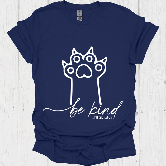Funny Cat lover t-shirt, Cat Paw I Scratch V1, pet lover tee