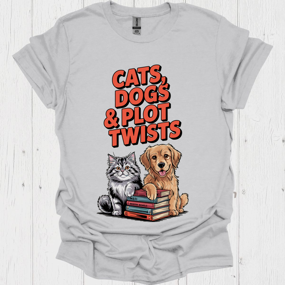 Cats Dogs And Plots 1b Pet Lover T-Shirt