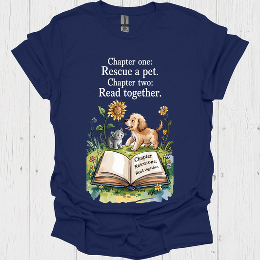 Chapter One Resue A Pet 2b Pet Lover T-Shirt