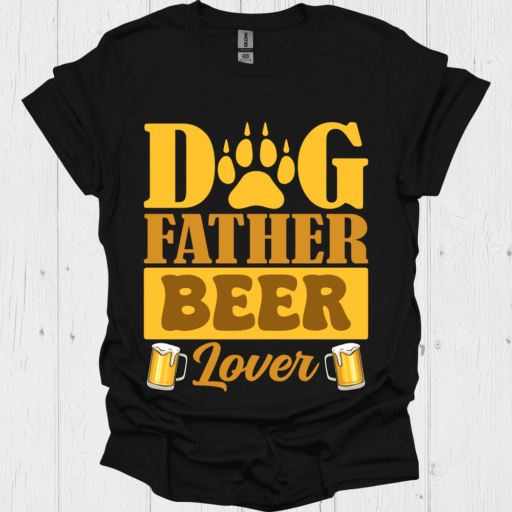 Dog Father Beer Lover Funny Dog Dad Gift Design